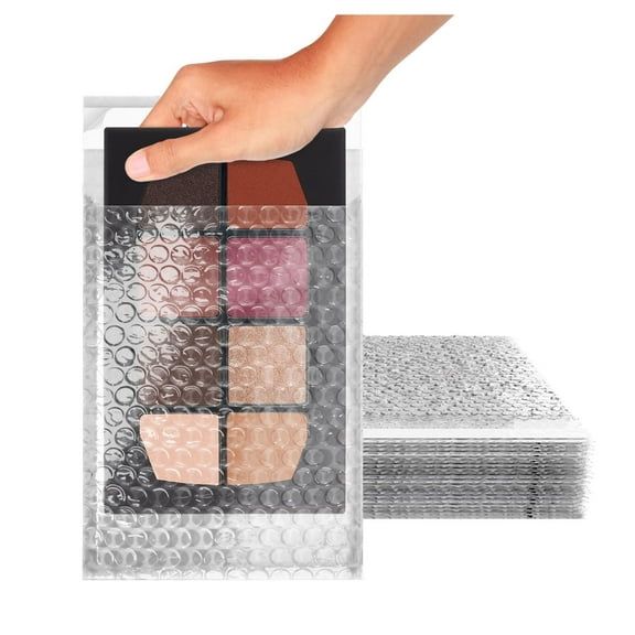 Bubble Out Bags 6x8.5 Inch, 650 Pack - Clear Polyethylene Self Seal Bubble Pouches for Shipping, Cushioning, and Packaging Fragile Items