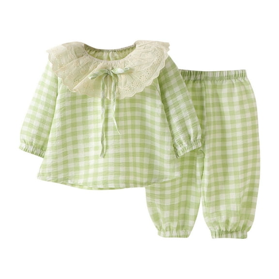 Bubble Outfits for Baby Girls Girl Baby Clothes, Children's Summer Small Print Comfortable Round-Neck Tank Top and Long Pants Sets for Kids