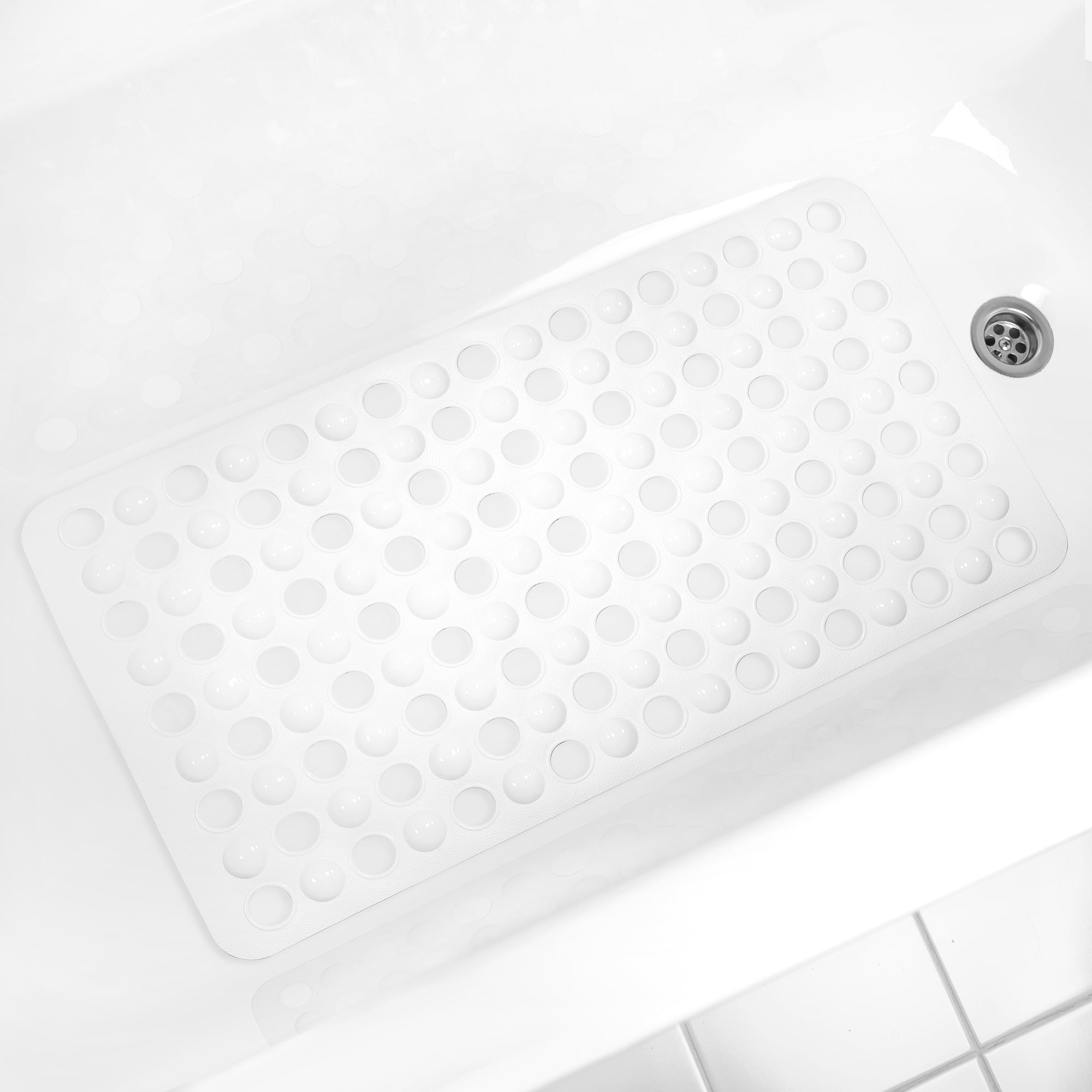 Kenney White MicroCLEAN Antimicrobial Bubble Bath Mat