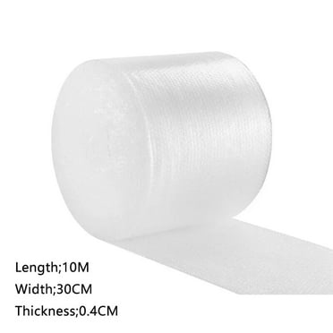 Bubble Packaging Roll Transparent Cushioning Wrap Rolls Air Shockproof For Transporting Packing Supplies Courier Bubble Wrap White30cmx10m