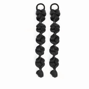 Bubble Ponytail Wigs - Synthetic Braided Extensions for Women's Hair Accessories