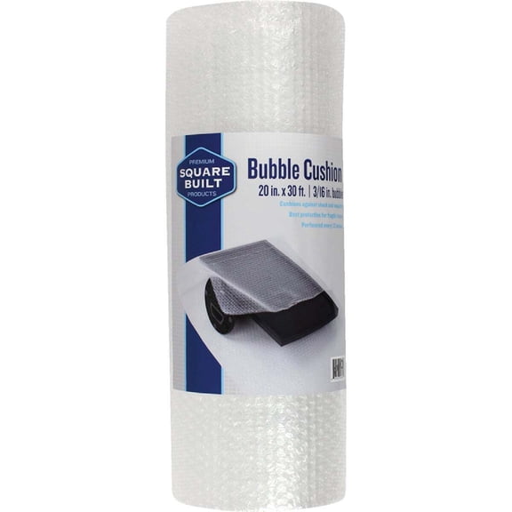 Square Built 20 In. x 30 Ft. x 3/16 In. Thick Bubble Cushion Wrap SBA3162030B