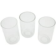 Bubble Seeded Glass Lamp Shade, LEDupdates 3 Packs Clear Cylinder for Light Fixture Glass Replacement