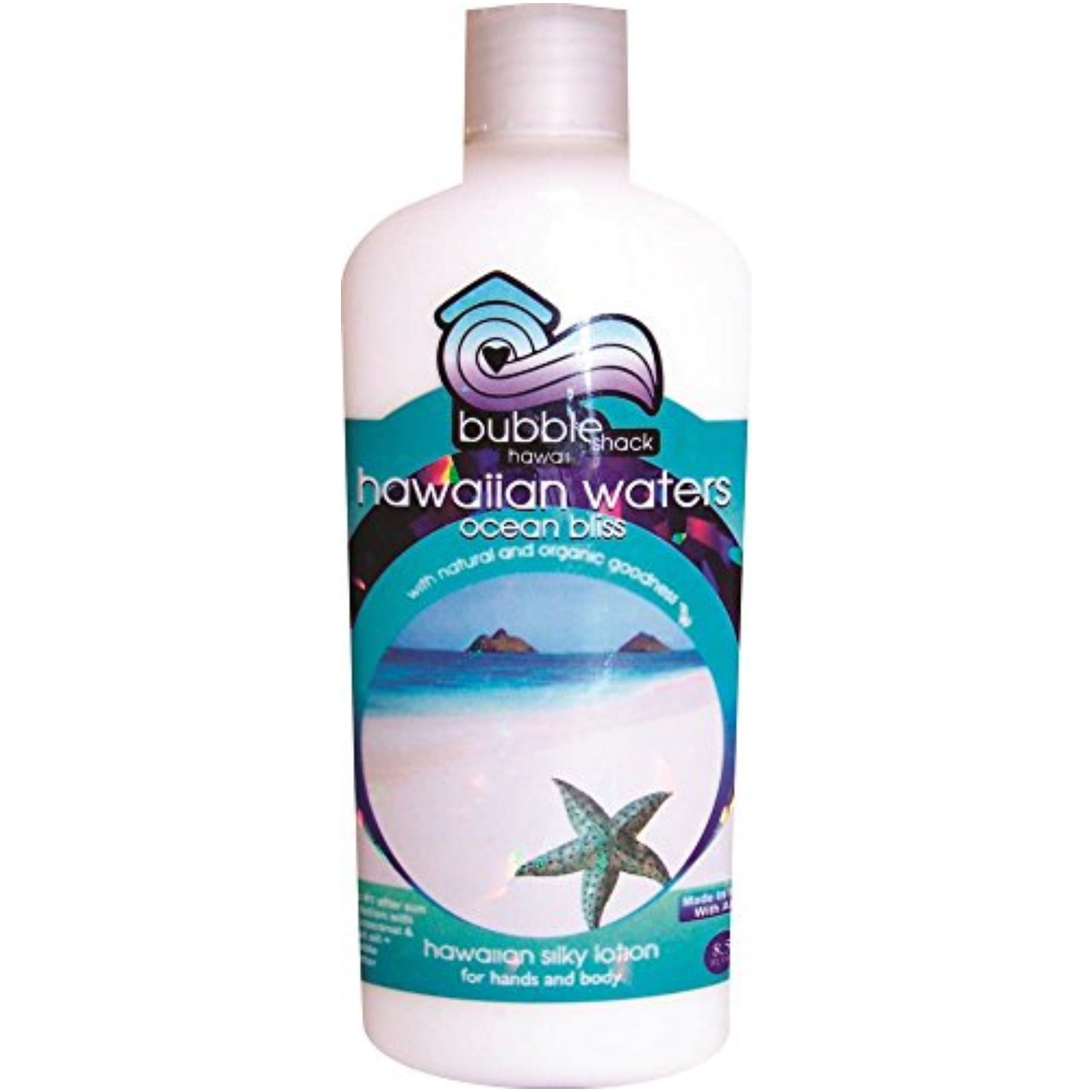 Bubble Shack Hawaii 853686006923 Hawaiian Waters Ocean Bliss Kukui Plus & Shea Hawaiian Silky Lotion