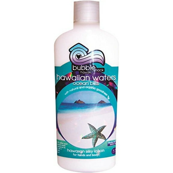 Bubble Shack Hawaii 853686006923 Hawaiian Waters Ocean Bliss Kukui Plus & Shea Hawaiian Silky Lotion