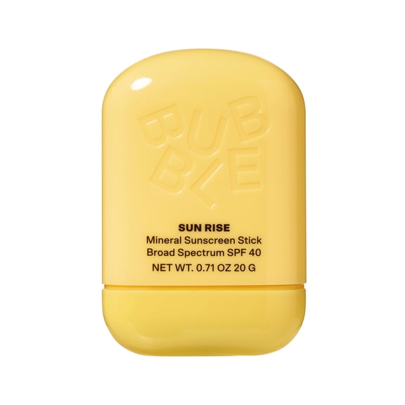 Bubble Skincare Sun Rise Mineral Sunscreen Stick Broad Spectrum SPF40, 0.5oz