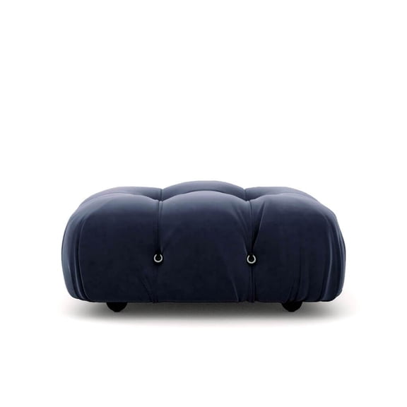 Bubble Sofa Ottoman - Midnight Blue Velvet