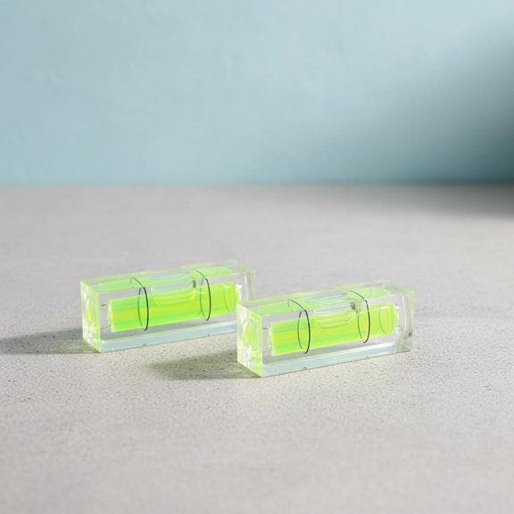 Bubble Spirit Level with Magnetic Base Single Line Square Bubble Levels Measuring Layout Tools
