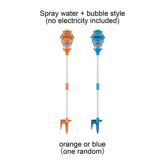 Bubble Sprinkler Machine, Outdoor Bubble Blower and Water Spray 2 in 1 Wand with Street Lamp Design, Plastic Bubble Maker for Garden Party Event (Random Color)