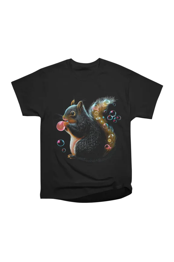 Bubble Squirrel T-Shirt Tee Gift For Him Merch For Her Apparel For Friend