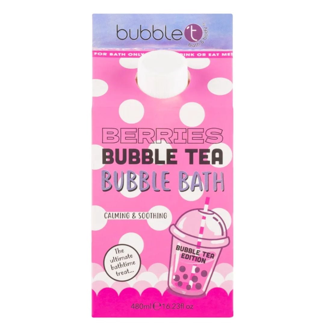 Bubble T Cosmetics Berries Bubble Tea Bubble Bath 480ml