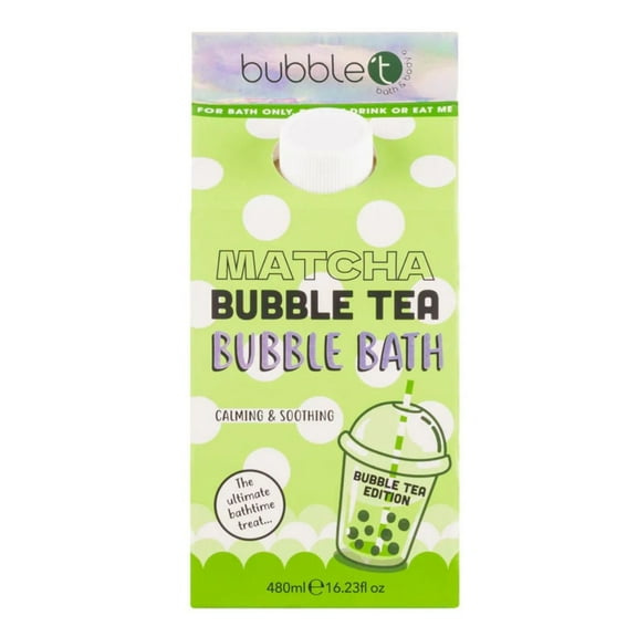 Bubble T Cosmetics Matcha Bubble Tea Bubble Bath 480ml