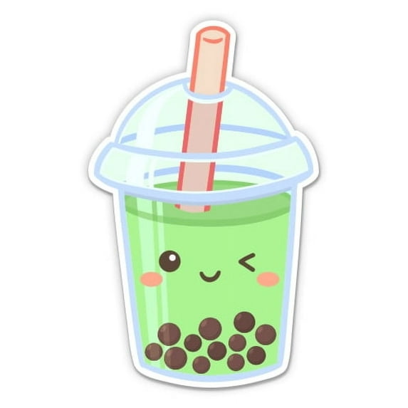 Bubble Tea - 5" Vinyl Sticker - For Car Laptop I-Pad - Waterproof Decal