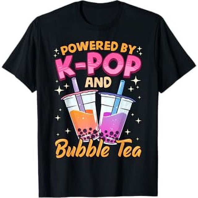Bubble Tea Boba KPOP Music Lover Korean Milk Matcha Anime TShirt