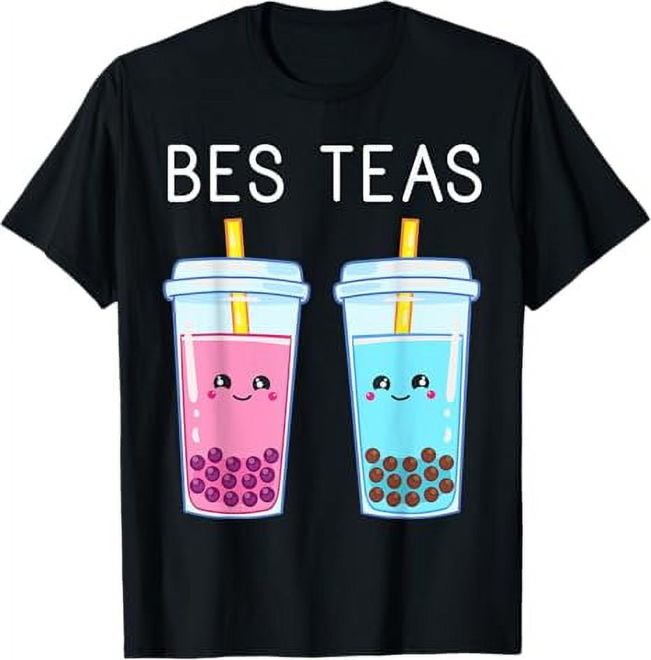 Bubble Tea Boba Tapioca Pearls Milk Drink Kawaii Friend TShirt