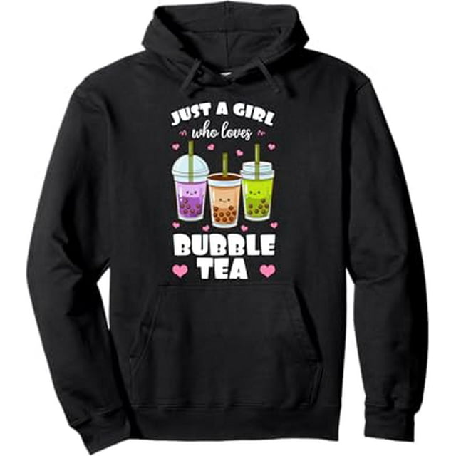 Bubble Tea Boba Tapioca Pearls Milk Drink TeaBased Pullover Hoodie