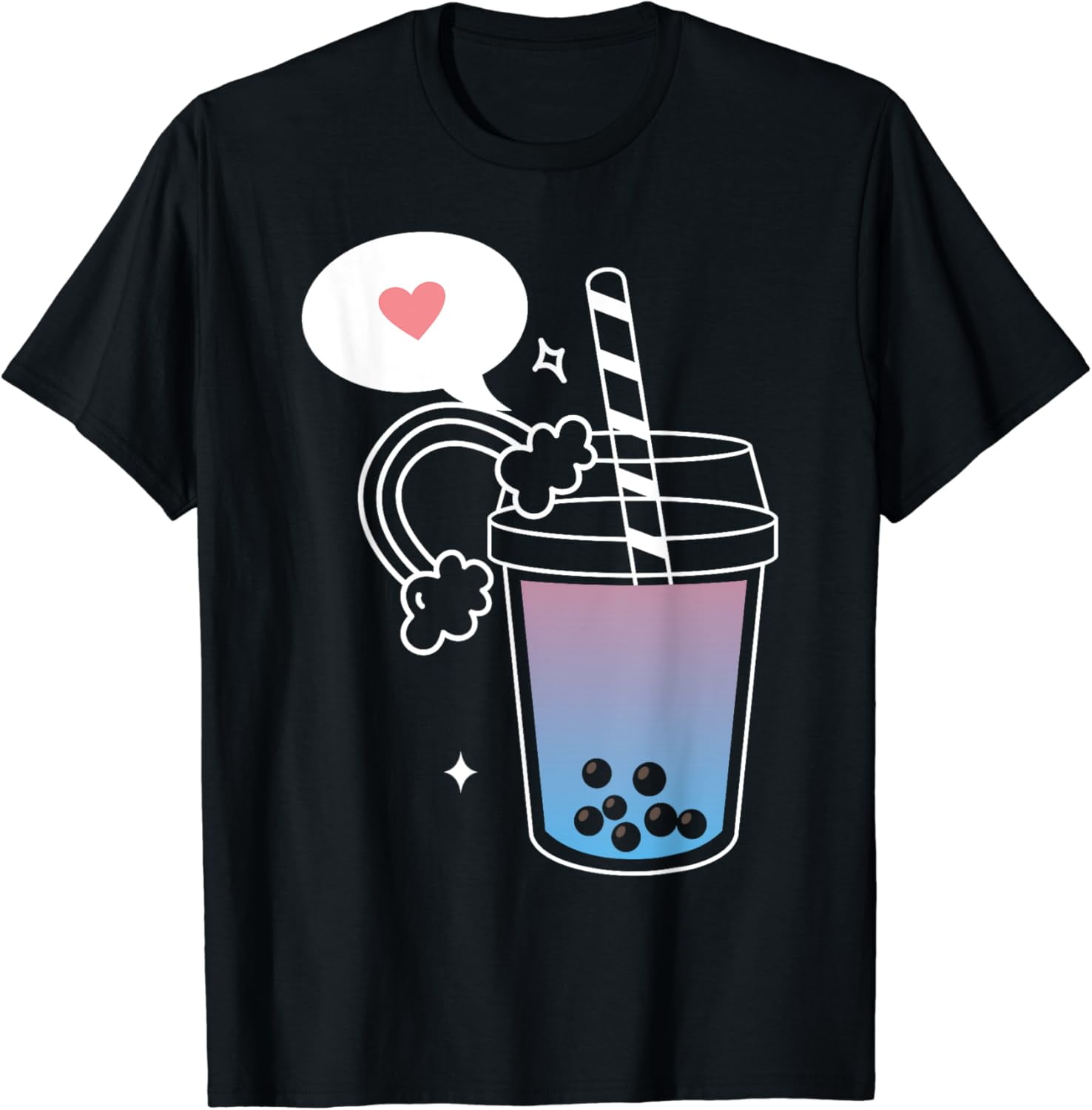 Bubble Tea Drinker Tapioca Pearl Milk Boba Tea Drink T-Shirt - Walmart.com