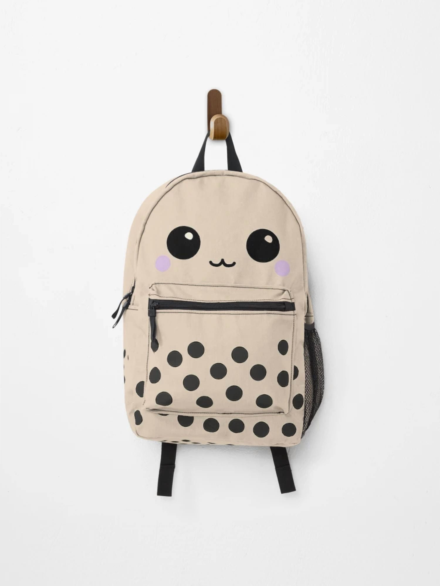 Bubble Tea Pattern Cute Boba Backpack, Cute Boba Backpack, Back To ...