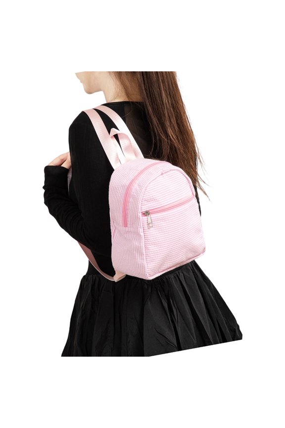 Bubble Textured Student Backpack Portable Travel Bag With Organizational Pockets Polyester Materials