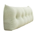thumbnail image 1 of Bubble Textured Tufted Full Size Wedge Headboard Pillow Ergonomic Reading Backrest Bolster Cushion with Removable Washable Cover Side Storage Pocket for Bed Sofa Dorm, 1 of 4