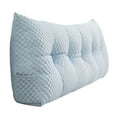 thumbnail image 1 of Bubble Textured Tufted Full Size Wedge Headboard Pillow Ergonomic Reading Backrest Bolster Cushion with Removable Washable Cover Side Storage Pocket for Bed Sofa Dorm, 1 of 4