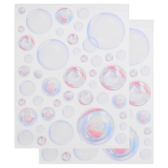 Bubble Wall Decals 2 Sheets Wall Bubble Stickers Ocean Theme Wall Stickers Bubble Decals Wall Decorative Stickers Self Adhesive Bubble Stickers for Bathroom Bedroom Decor,Topboutique