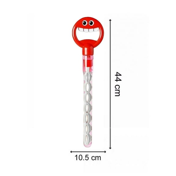 Bubble Wand, 32 Hole Smiling Face Bubble Wand for Kids Outdoor Game Toy, for Party Favors, Birthday Gifts, Wedding Gifts (Red)