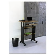 Bubble Wastebasket, Round, Steel, 6 Gal, Black | Bundle of 2 Each