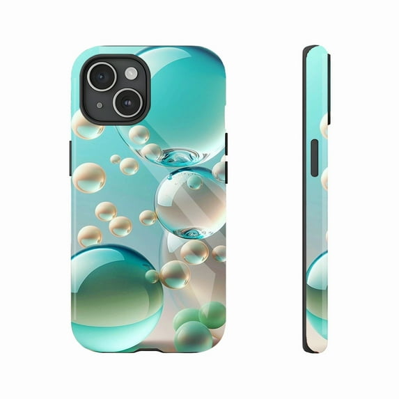 Bubble Waterdrop iPhone Case for Minimalist Aesthetic Lovers, Compatible with iPhone 11/12/13/14/15/16 (Pro Max/Plus)
