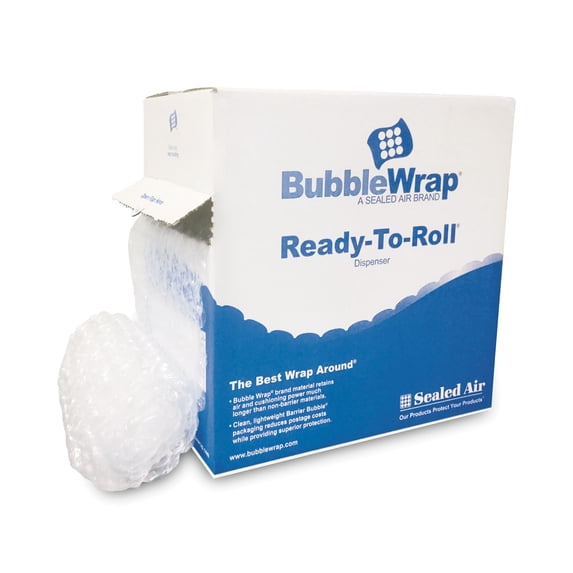 Bubble Wrap Cushion Bubble Roll, 0.5" Thick, 12" x 65 ft | Bundle of 2 Cartons