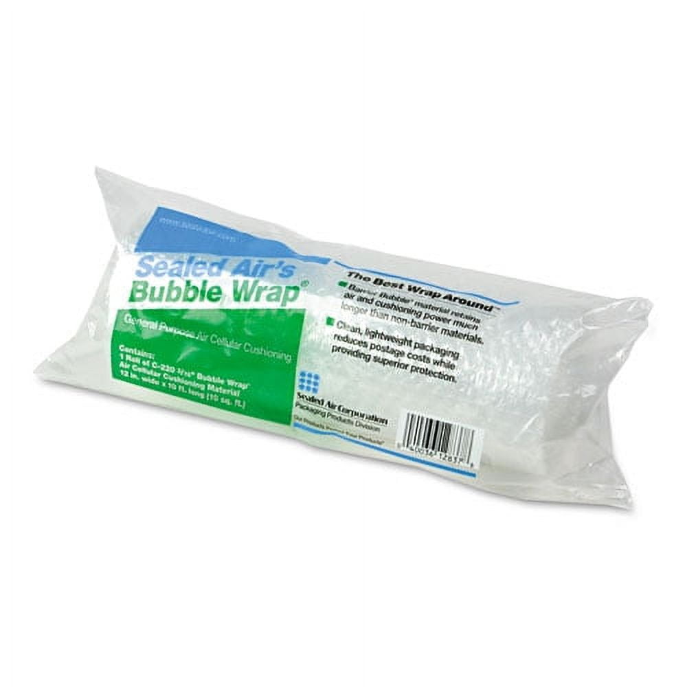 "Bubble Wrap Cushioning Material, 3/16"" Thick, 12"" X 10 Ft. | Bundle of 2 Rolls"
