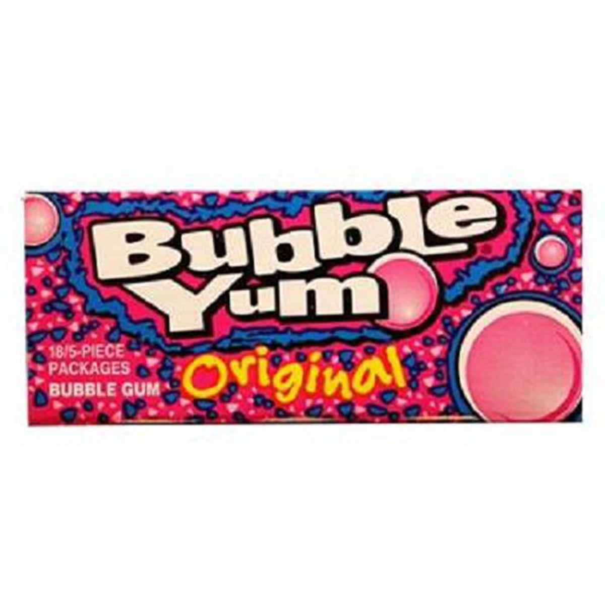 Bubble Yum, Bubblegum Original, Count 18 (5S) Gum / Grab Varieties