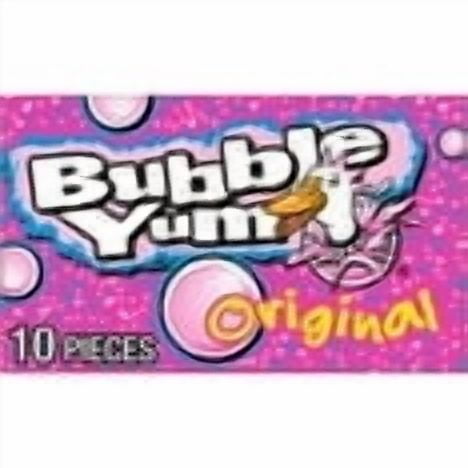 Bubble Yum Original Chewy Bubble Gum, Pack 2.82 oz (Pack of 18