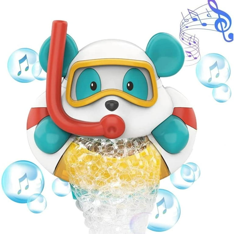 Bubble maker for Bath Foam Blower Bubble Making Machine Nursery Rhyme Musical Bathtub Toy for Baby Kids Happy Bath Walmart