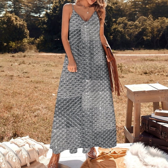 Bubble wrap Sleeveless Dress dresses for womens women's evening dresses Woman clothes