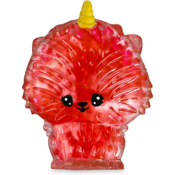 Bubbleezz Jumbo 55196 Bubbleez Ula Purrycorn Figure, Polka-Dotted, red, One Size