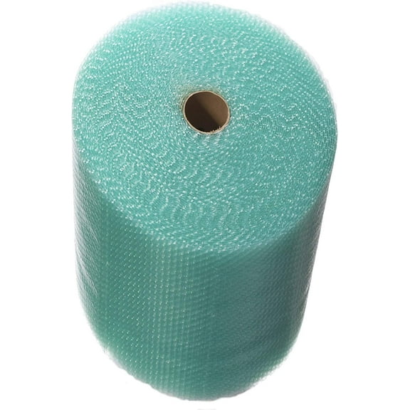 Bubblefast! 1 Roll of 150' x 24" Small 3/16" Green Bubble Cushioning Wrap made from Recycled Materials 300 sq ft total