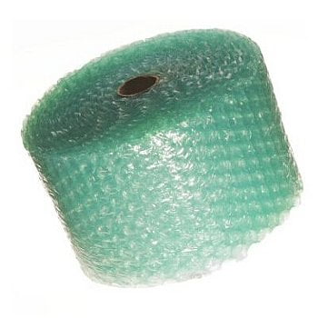 Bubblefast! 62.5' Green Bubble 1/2" Wrap x 12" Wide-BioNatur Biodegradable and Recyclable