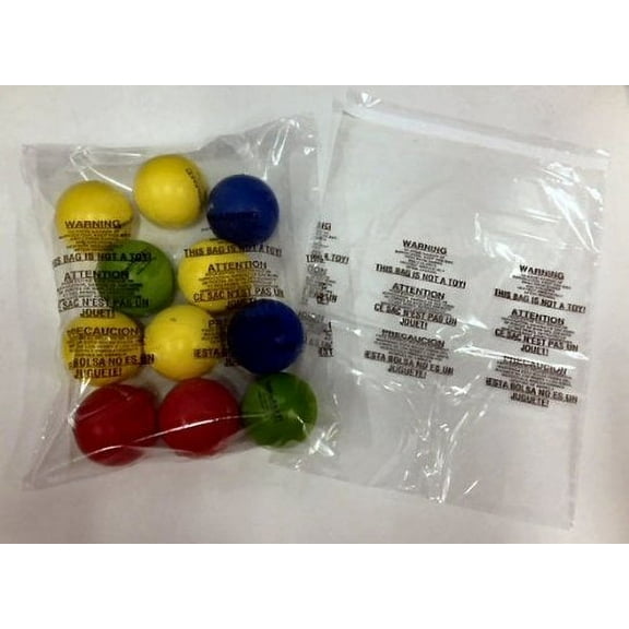 Bubblefast Brand 100 8" x 10" 1.5 mil Self-Seal Suffocation Warning Bags. Made in The U.S.A.