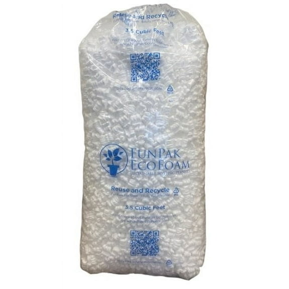 Bubblefast! FunPak EcoFoam Sustainable Potting Peanuts, 3.5 cu. ft.