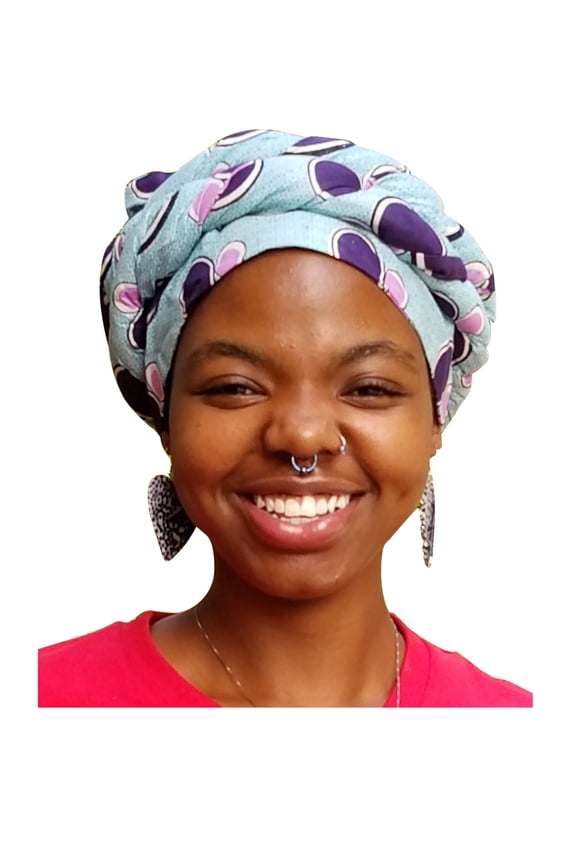 Bubblegum African Print Ankara Modu Hat Pre-tied Head Wrap