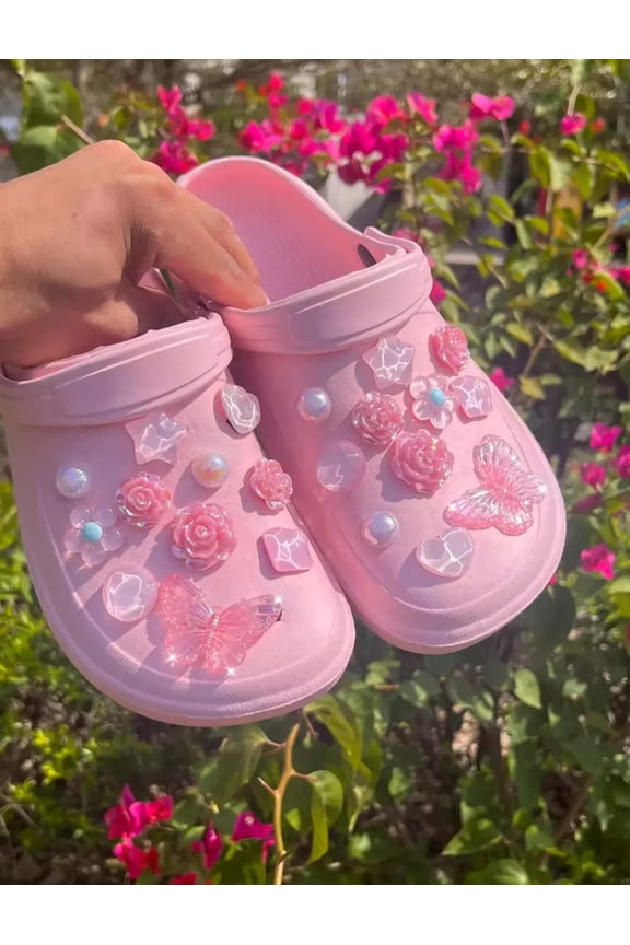 Bubblegum Pink Paradise Clog Charms Set