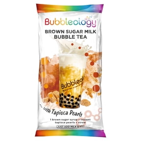 Bubbleology Brown Sugar Milk Bubble Tea 20ml + 50g, Imported from Britain