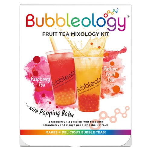 Bubbleology Fruit Bubble Tea Mixology Kit with Popping Boba 430g, British Import (Pack of 2)