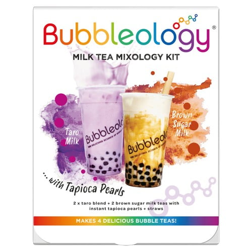 Bubbleology Milk Bubble Tea Mixology Kit with Tapioca Pearls 320g, British Import (Pack of 2)