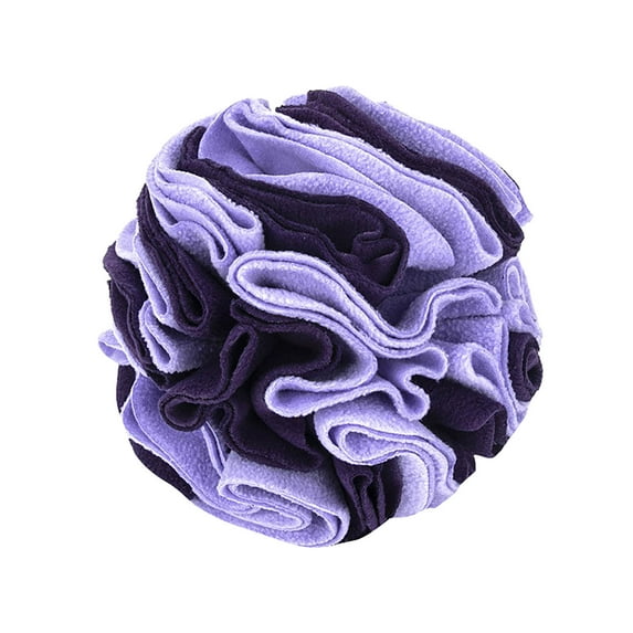 Bubbles For Bubble Machine, Pet Sniffing Ball Dark Purple M Size 20Cm Inner Roll - Soft Skin-Friendly Cloth Machine Washable Safe Bubble Rubber Toy For Smell Training Energy