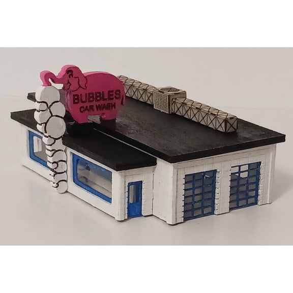 Bubbles Car Wash Kit - Z Scale - Laser Cut and Etched