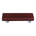 thumbnail image 1 of Bubbles Deep Red Rectangle Glass Cabinet Pull - Aluminum Post, 1 of 1