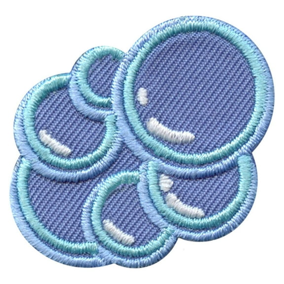 Bubbles Emoji Embroidered Iron On Patch