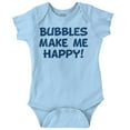 thumbnail image 1 of Bubbles Make Me Happy Fun Playtime Romper Boys or Girls Infant Baby Brisco Brands 12M, 1 of 6